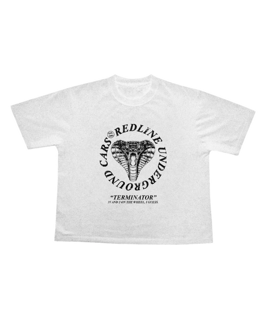 Cobra "Steering Wheel" White Tee - Underground Raffles